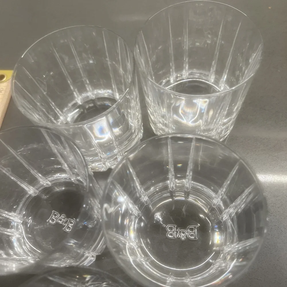 6-Capri Crystal Cristallo Al Piombo 24% Italia 10 oz Whiskey Glasses. EUC